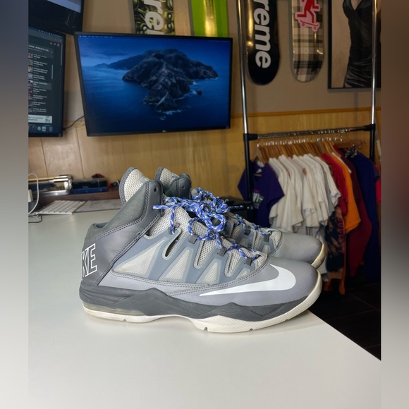 Nike Mens Air Max Stutter Step 2 599565-007 Gray Basketball Shoes Sneakers 10.5 - Picture 3 of 7